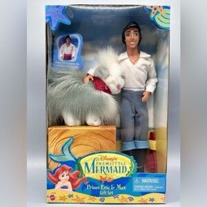 Vintage 1997 Disney Prince
Eric and Max Gift Set The Little Mermaid new In Box
